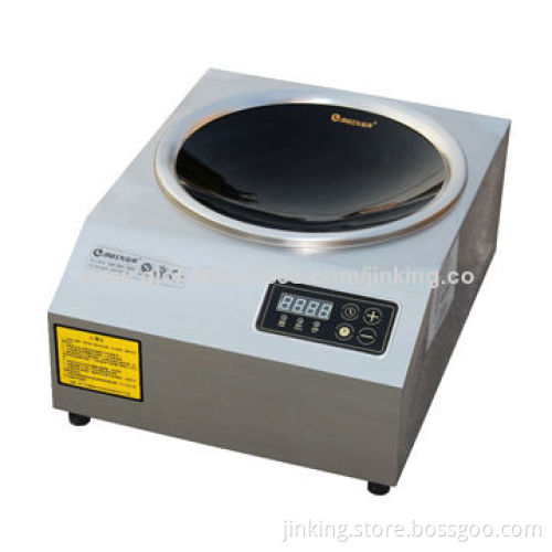 Table-top Induction Wok Cooker, Made of Ceramic Plate, 304# Stainless Steel Cabinet